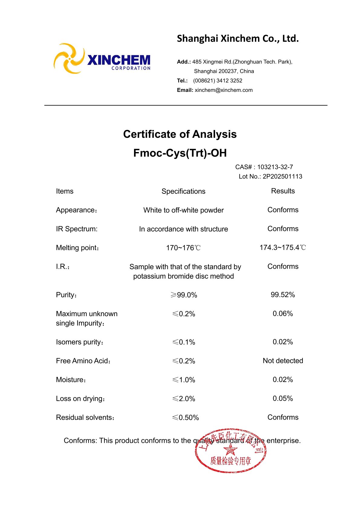 Fmoc-Cys(Trt)-OH (CAS# 103213-32-7)