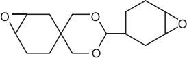 2-(3,4-epoxy)cyclohexyl-5,5-spiro(3,4-epoxy)cyclohexane-m-dioxane, homopolymer  64034 - 70 - 4