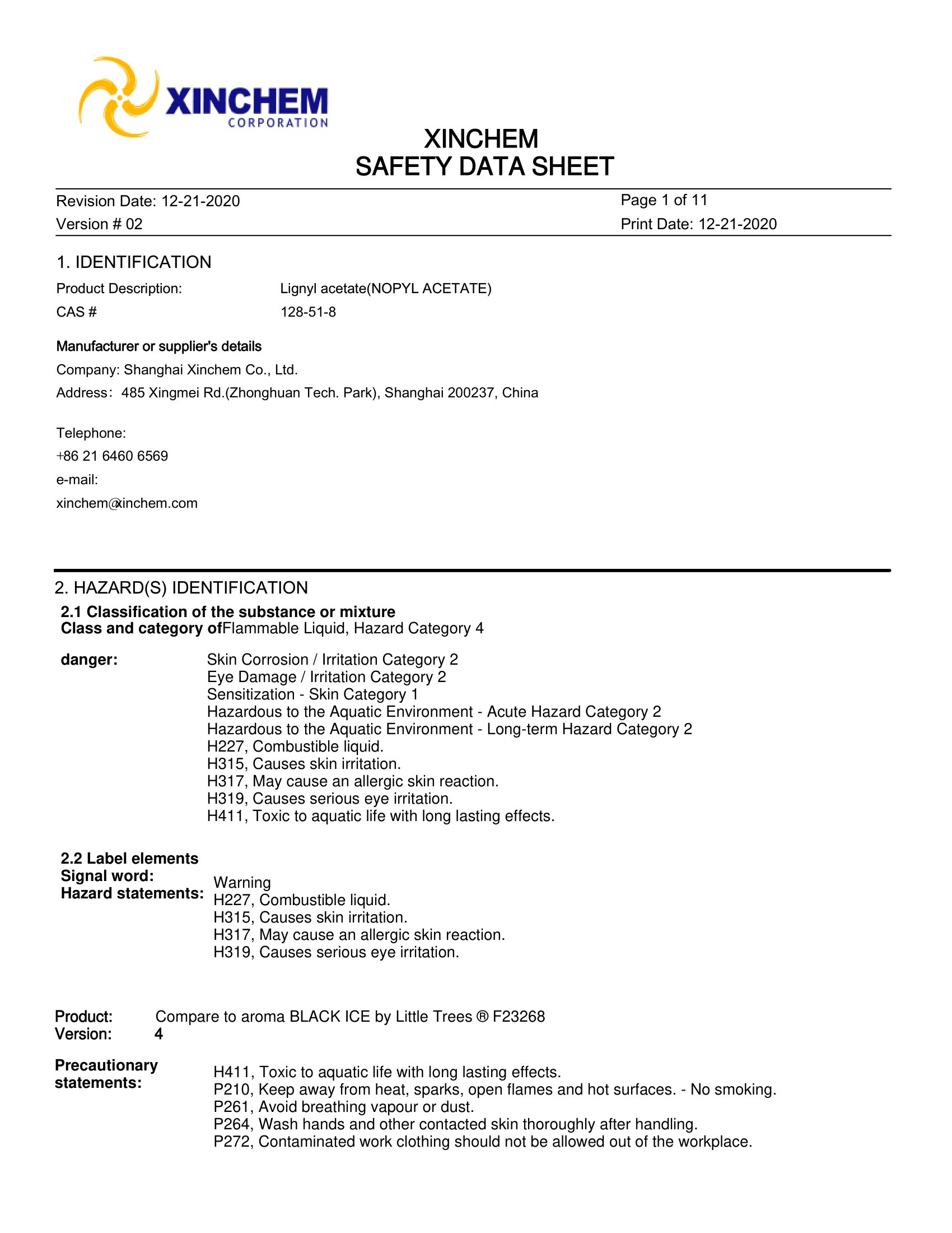 2.Hопилацетат 9ATE4600 128-51-8 MSDS-01